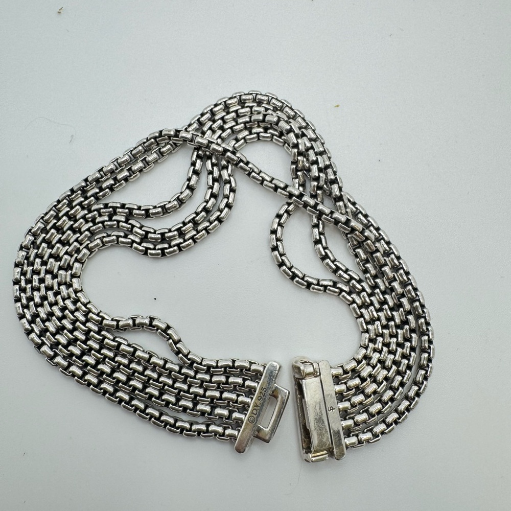 David Yurman Five Row Box Chain Bracelet